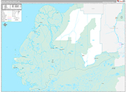 Wade Hampton Wall Map Premium Style